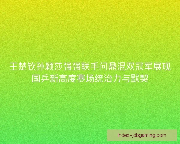 王楚钦孙颖莎强强联手问鼎混双冠军展现国乒新高度赛场统治力与默契